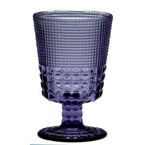 HFA Ποτήρι Pearls Purple 245ml Κολωνάτο Χαμηλό Πόδι Κρασιού