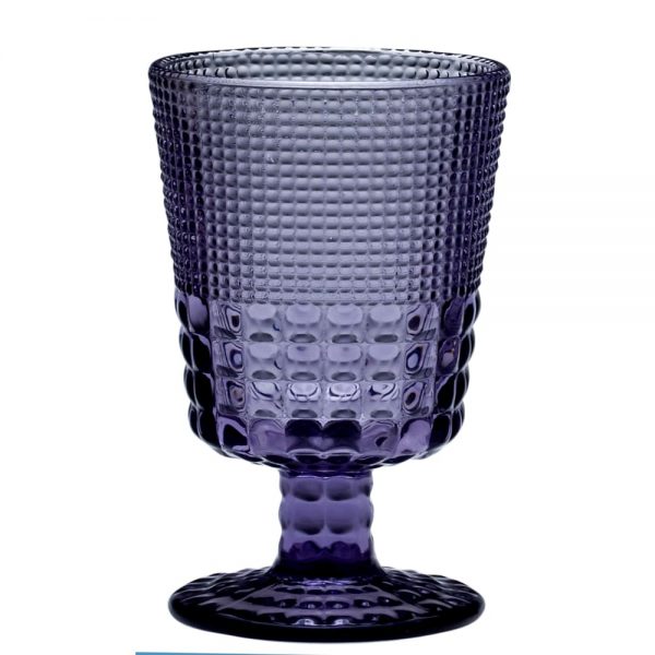 Ποτήρι Pearls Purple 245ml Κολωνάτο Χαμηλό Πόδι