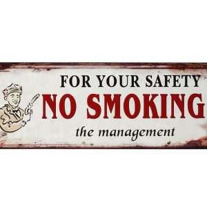 ΤΑΜΠΕΛΑ “NO SMOKING” 13×36 CM ESPIEL LOG222