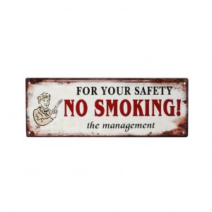 ΤΑΜΠΕΛΑ “NO SMOKING” 13×36 CM ESPIEL LOG222