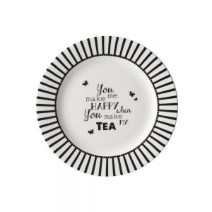 Plate 18′ Happy Tea πιατο γλυκού Dutch-rose