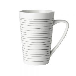 Mug XL White with Black Stripe  Κούπα Dutch-rose