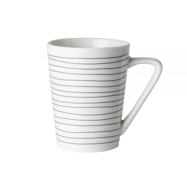 Mug White with Black Stripe   Κούπα