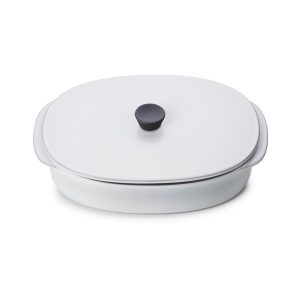 CARACTERE CULINAIRE WHITE CUMULUS RECT DISH WITH LID 19X13 19X13X6,8CM 550ML ESPIEL RV655268K2