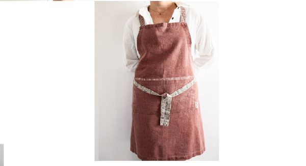 Laura Ashley Ποδιά Daniela Oxblood Red – Kitchen Linen – 183167
