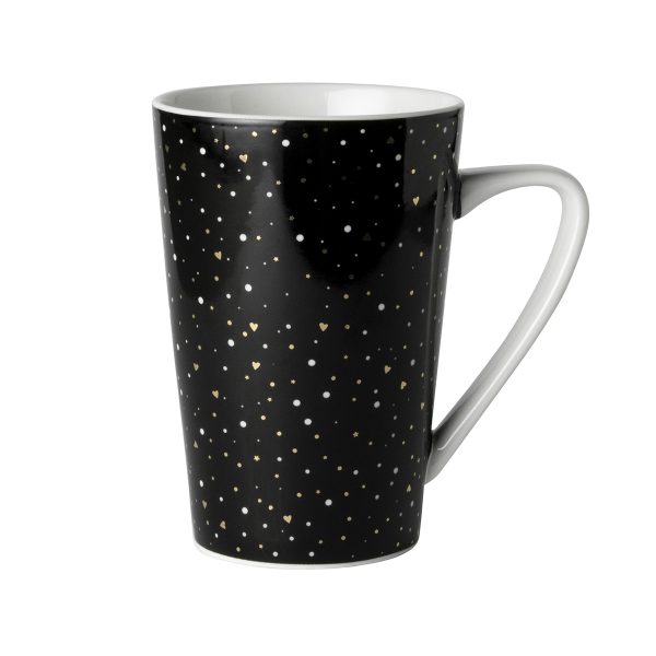 Dutch Rose-Mug XL Black Sparkling – 180365