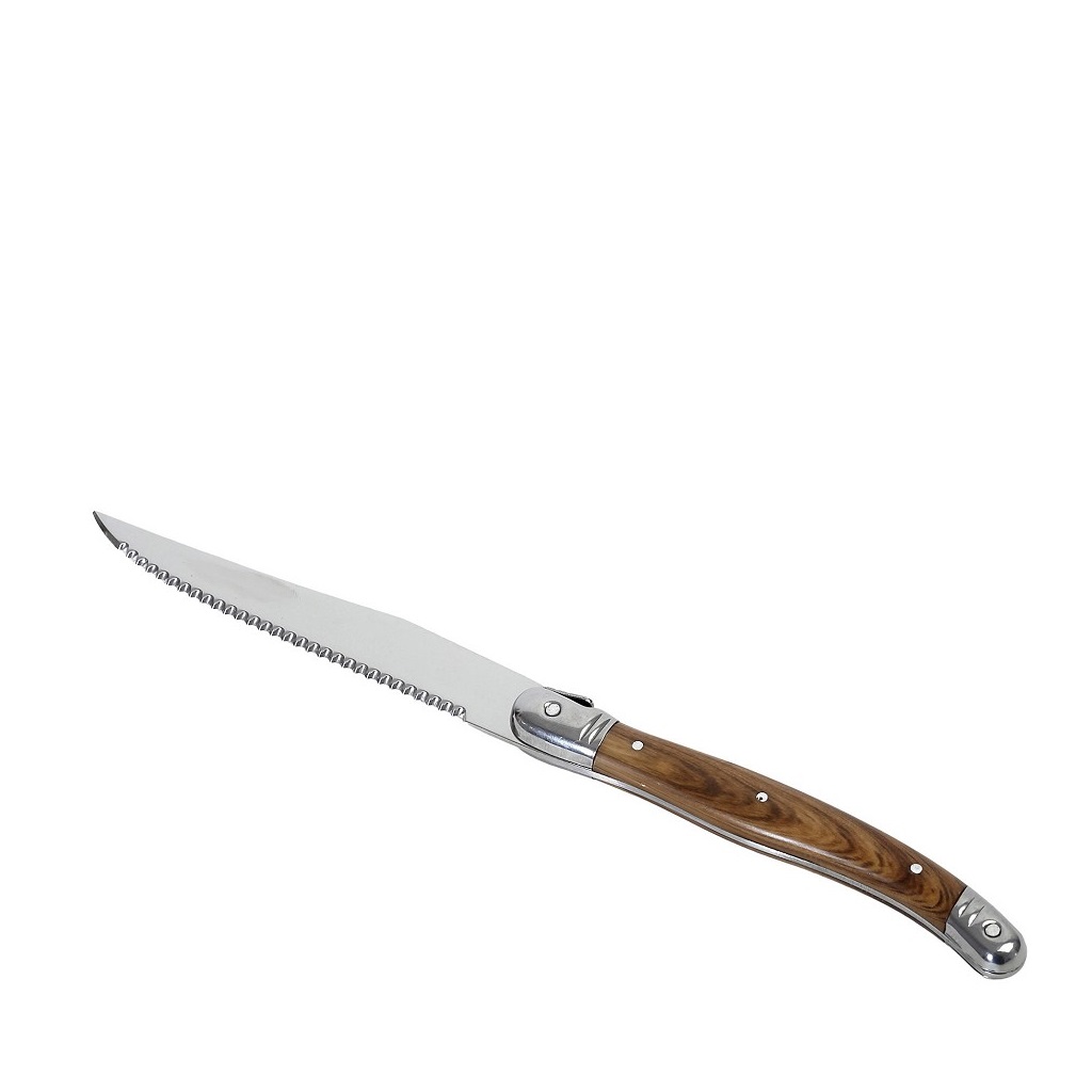 ANTIQUE CUT ΜΑΧΑΙΡΙ STEAK ΑΣΗΜΙ ΛΑΒΗ - NEW BLADE- ΧΡΩΜΑ ΞΥΛΟΥ SS420 1