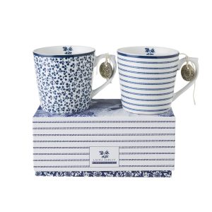 Laura Ashley-Blueprint Σετ 2 mini κούπες σε κουτί δώρου Floris και Candy Stripe – 183288